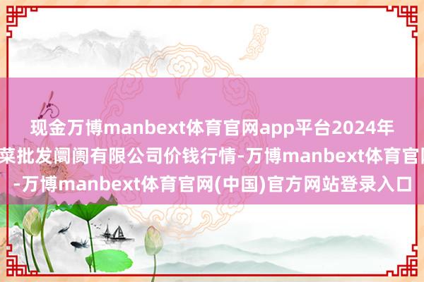 现金万博manbext体育官网app平台2024年11月17日青岛东庄头蔬菜批发阛阓有限公司价钱行情-万博manbext体育官网(中国)官方网站登录入口