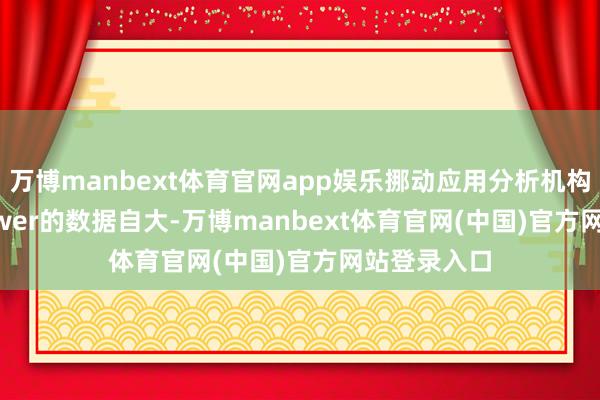 万博manbext体育官网app娱乐挪动应用分析机构SensorTower的数据自大-万博manbext体育官网(中国)官方网站登录入口